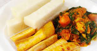 Choice of Boiled Yam or Fried Plantain